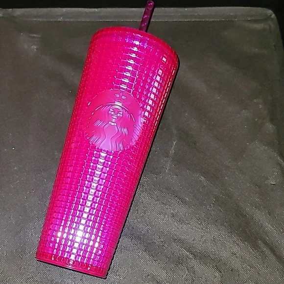 Starbucks Summer Iridescent Deep Magenta Grid Venti Tumbler 2024 Edition - Picture 3 of 10